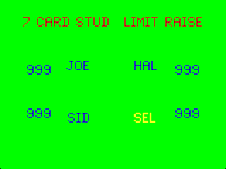 7 Card Stud game screen 1