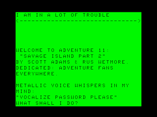 Adventure #11: Savage Island Part II game screen #1