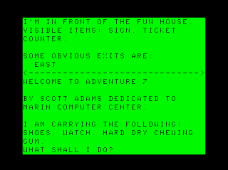 Adventure #7: Mystery Fun House game screen #1