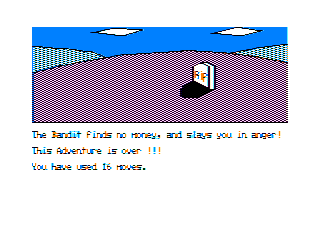 Adventure In Mythology - game over screen