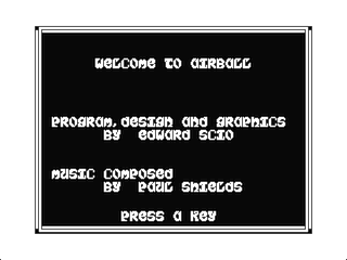 Airball intro screen 2
