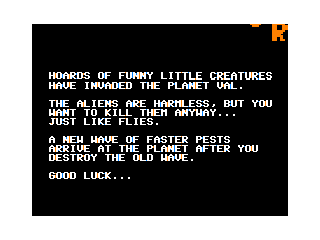 Annihilator Instructions screen