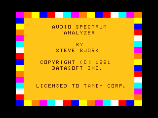 Audio Spectrum Analyzer Intro