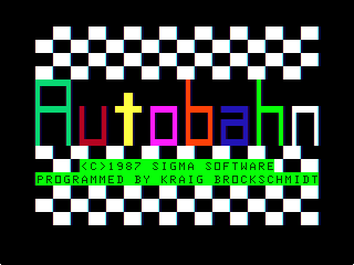 Autobahn intro screen #1