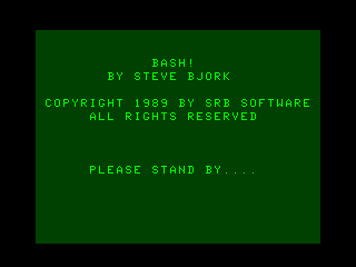 Bash intro screen 1 - Coco 1/2 version