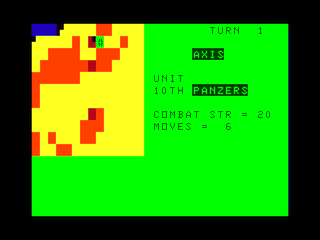 Battle for Tunis game screen