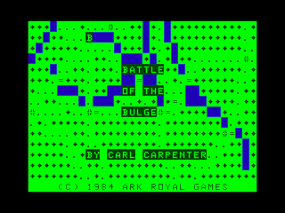 Battle of the Bulge intro screen #1