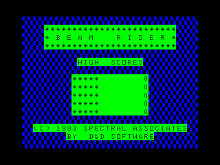 Beam Rider title screen