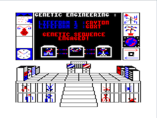 Biosphere game screen 6 (Genetic Engineering running)