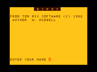 Birds title screen