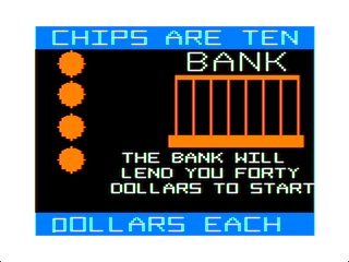 Blackjack game screen #1