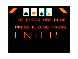 Blackjack intro screen #2