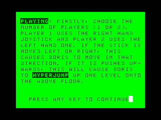 Boris the Bold intro screen #3