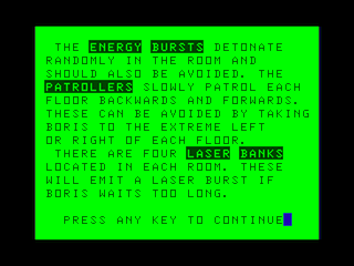 Boris the Bold intro screen #5