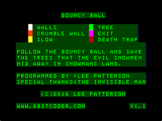 Bouncy Ball intro screen 2