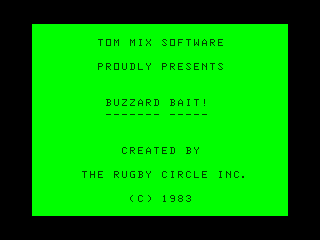 Buzzard Bait title screen
