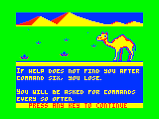 Camel intro screen #4