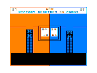 Card Games War game screen
