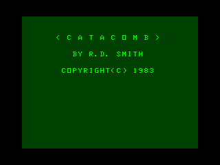 Catacomb intro screen #1