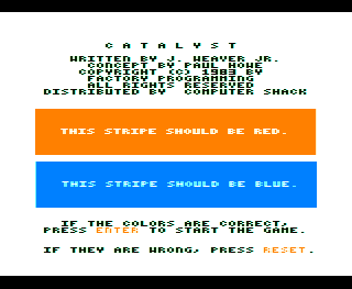 Catalyst intro screen #1
