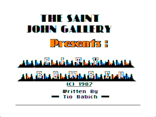 City Bomber intro screen #1