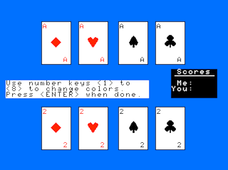 Coco 3 Cribbage intro screen #2