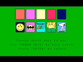 Coco 3 Solitaire intro screen