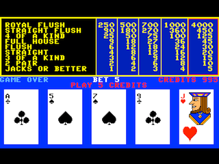 Coco 3 Video Poker game screen #2