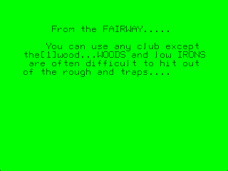 Color Golf III intro screen #4