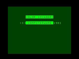 Color Invaders intro #1