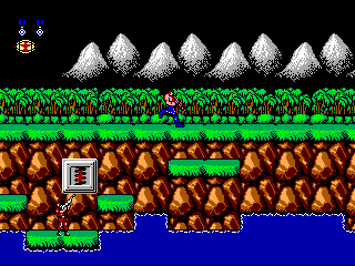 Contras level 1 game screen
