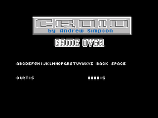 Croid game screen #2