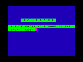 C-Trek Intro screen