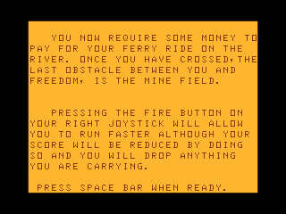 Cuthbert in the Cooler intro screen #4