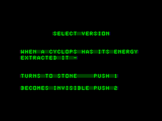 Cyclops game screen #1