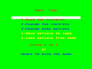 Dark Star intro screen #2