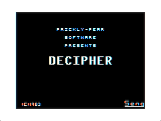 Decipher intro screen #2