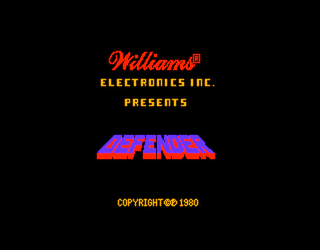 Defender intro screen 1