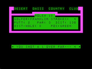 Desert Golf game screen #6