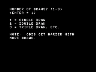 Draw Poker (Gary James) intro screen #3