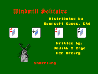 Duo Deck Solitaire Windmill intro screen