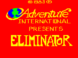Eliminator Intro screen