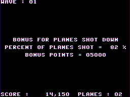 Fighter Pilot end of a wave screen