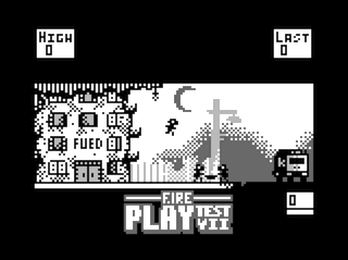 Fire Play Test VII game screen 1 (Coco 3 palette example)