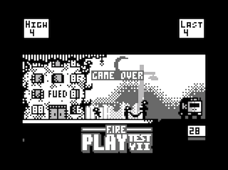 Fire Play Test VII game screen 2 (Coco 3 palette example)