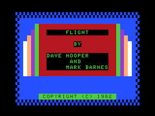 Flight intro screen #1