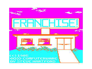 Franchise! intro screen 1