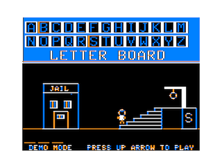 Galactic Hangman intro screen