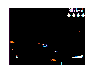 Galactic Fighter game screen - level 1