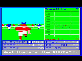 GFL Championship Football II game screen